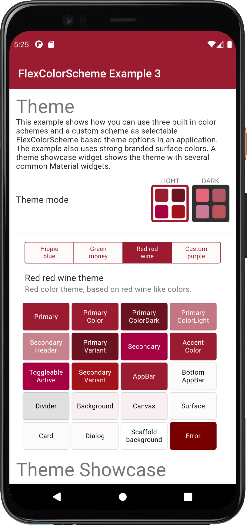 ColorScheme example 3c light